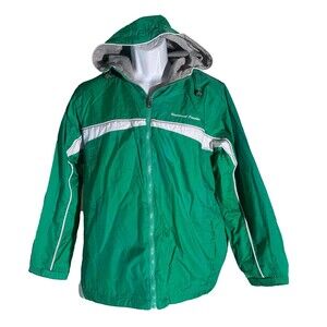 UNIVERSAL STUDIOS Long Sleeve‎ Full Zip Fleece Jacket Green White Medium